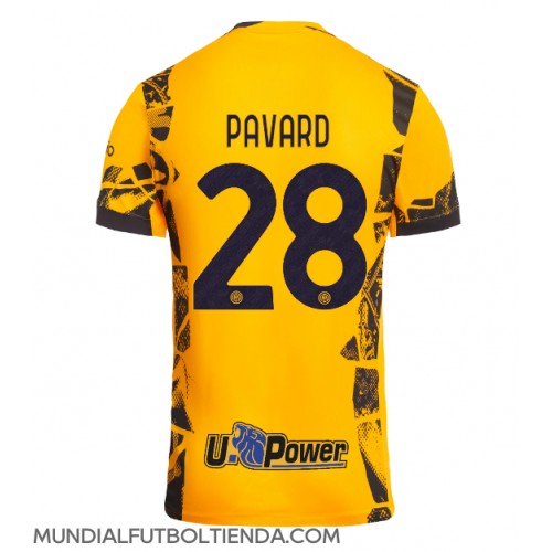 Camiseta Inter Milan Benjamin Pavard #28 Tercera Equipación Replica 2024-25 mangas cortas